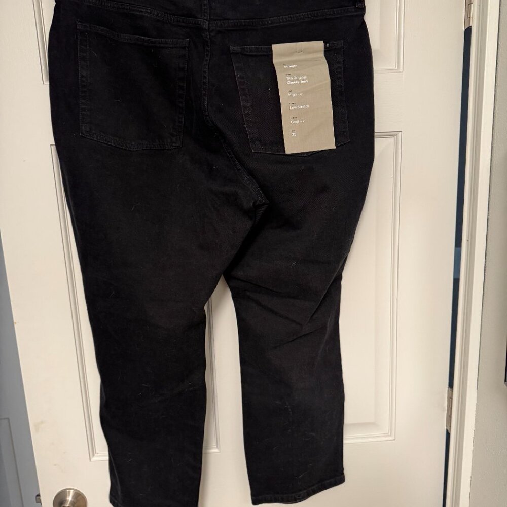 The Original Cheeky Jean by Everlane. Size 35. Highrise. Black - Picture 2 of 4